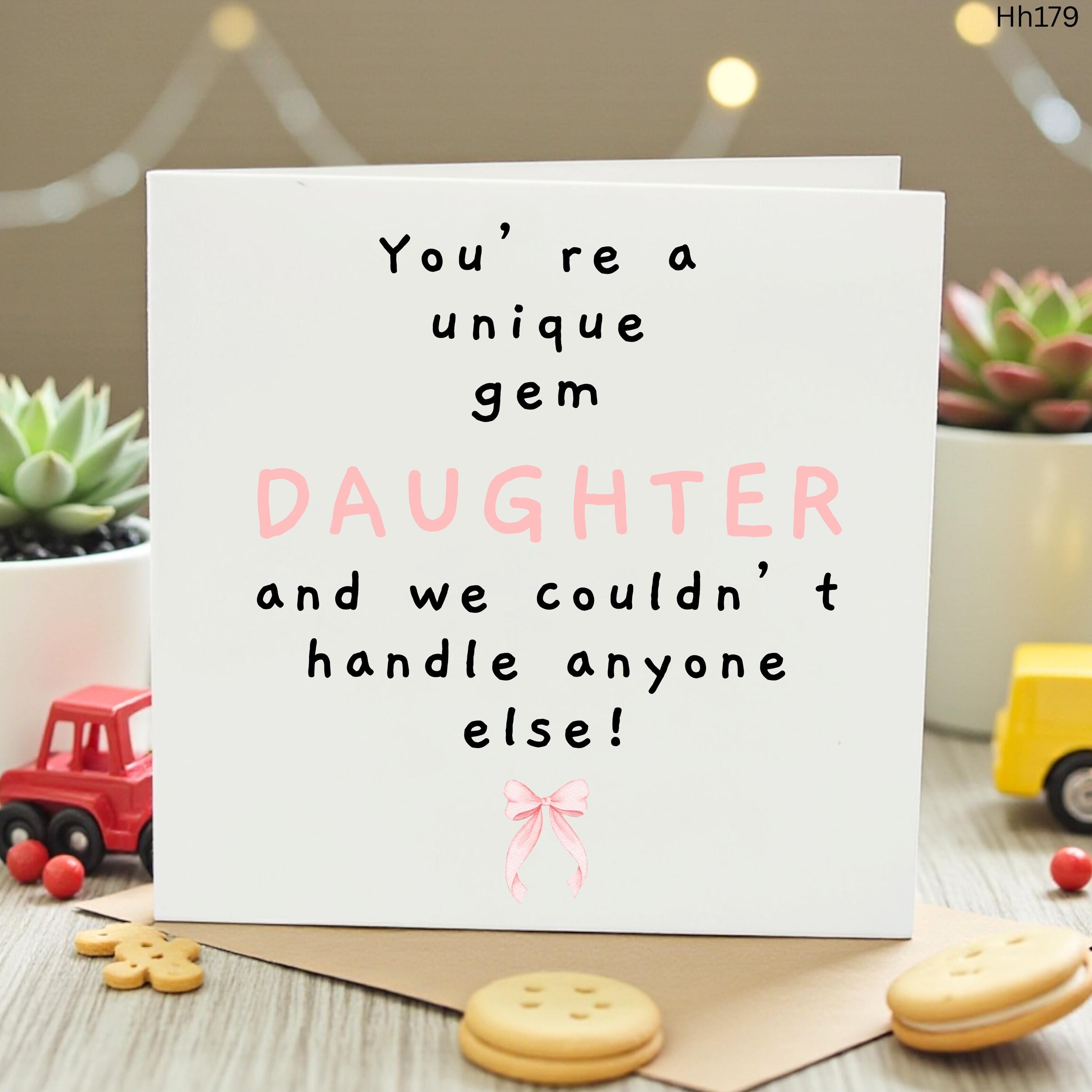 Funny Birthday Card for Daughter, Funny Daughter Card from Parents, Unique Gem Daughter Birthday Card, Cheeky Card for Grown Up Daughter