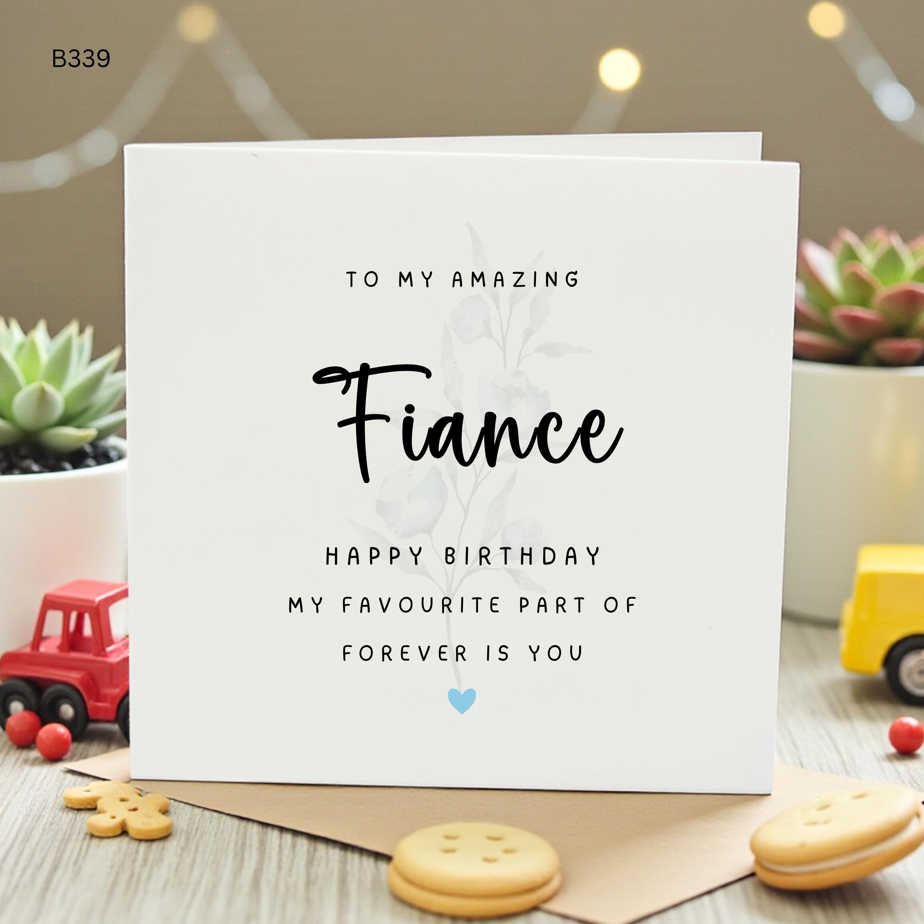 To My Amazing Fiance Birthday Card, My Favourite Part of Forever is You, Cute Future Husband Card, Romantic Card for Him