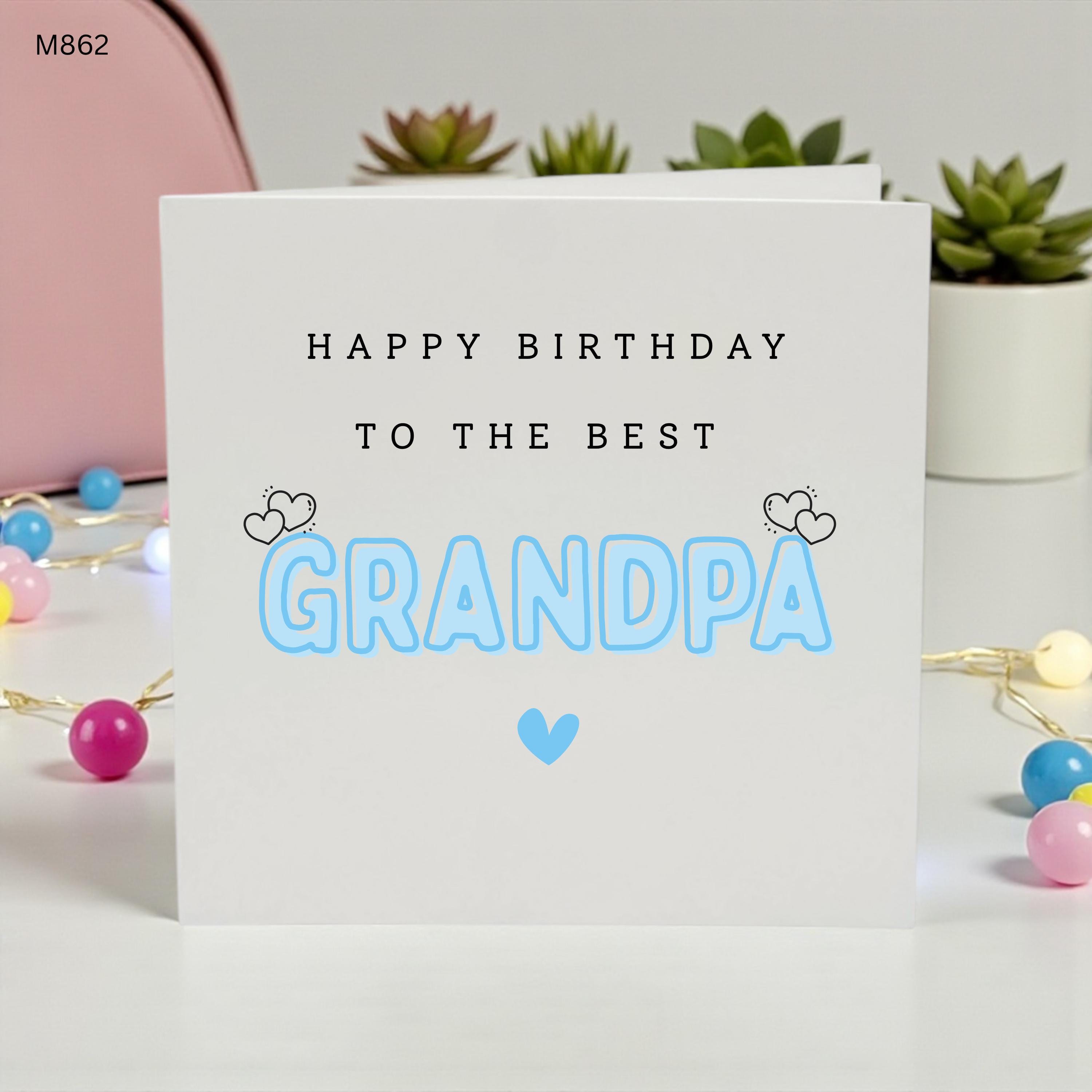 Grandpa Birthday Card, Happy Birthday Grandpa Card, Best Grandpa Birthday Card, Grandad Birthday Card, Grandfather Gift