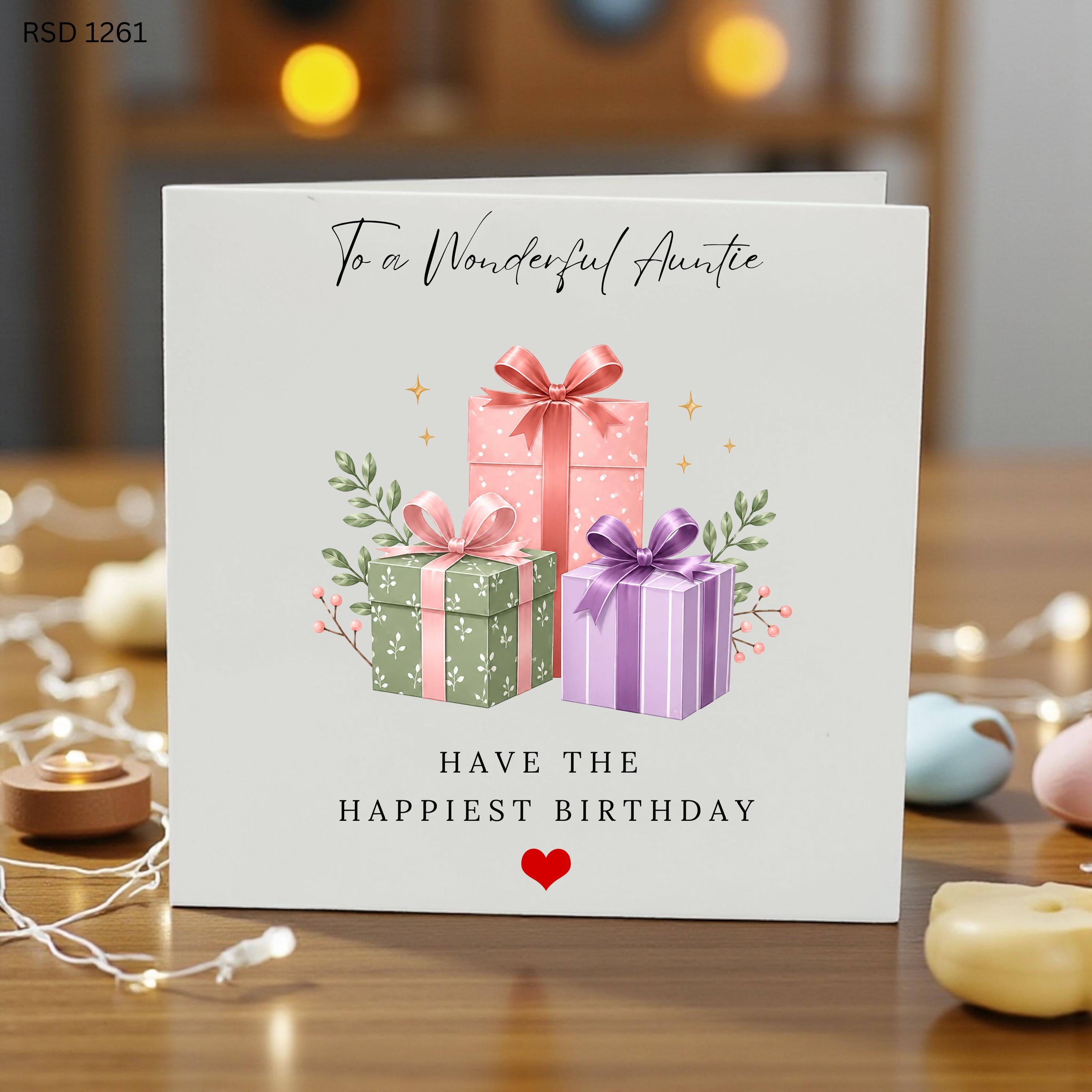 Personalised Auntie Birthday Card, Happy Birthday Auntie Card, Special Aunt Birthday Card, Custom Name Greeting Card, Birthday Card for Aunt