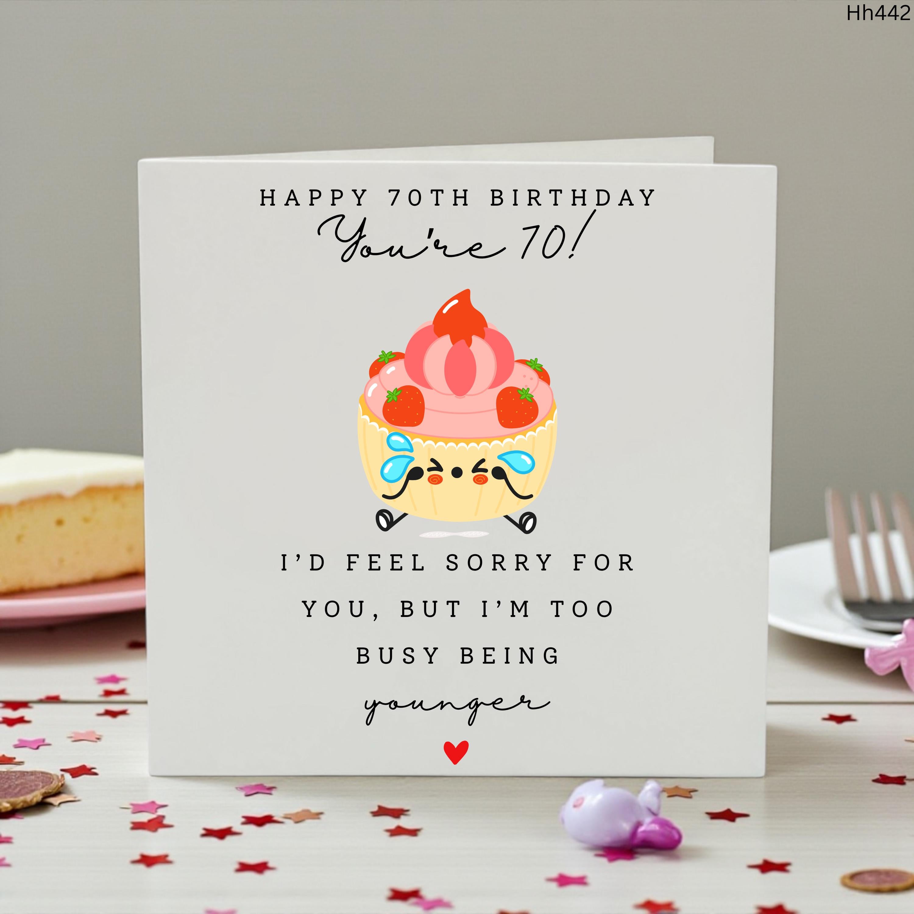 Funny 70th Birthday Card, 70th Birthday Card For Her, 70th Birthday Card For Him, Happy 70th Birthday, Seventy Birthday Card, Humorous 70th