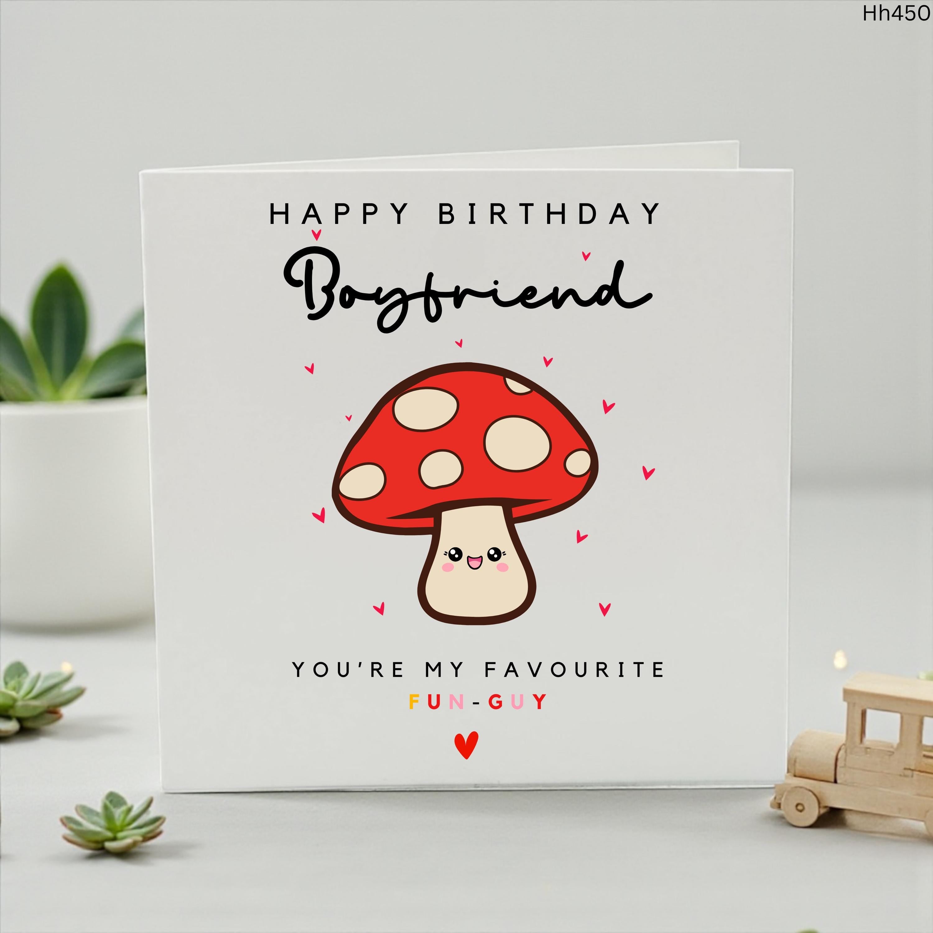Boyfriend Birthday Card, Funny Boyfriend Card, Cute Boyfriend Birthday Gift, Romantic Birthday Card For Him, Fun Guy Card