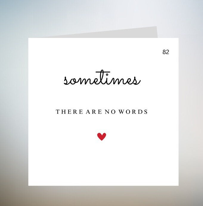 No words just hugs card | stay strong thinking of you greetings card | sympathy | motivational you got this personalised card 6x6