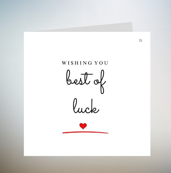 New Chapter Good Luck Card, University Good Luck Card, Simple New Job Coworker Good Luck Gift, Cute Good Luck Card, Leaving Job Gift 6x6