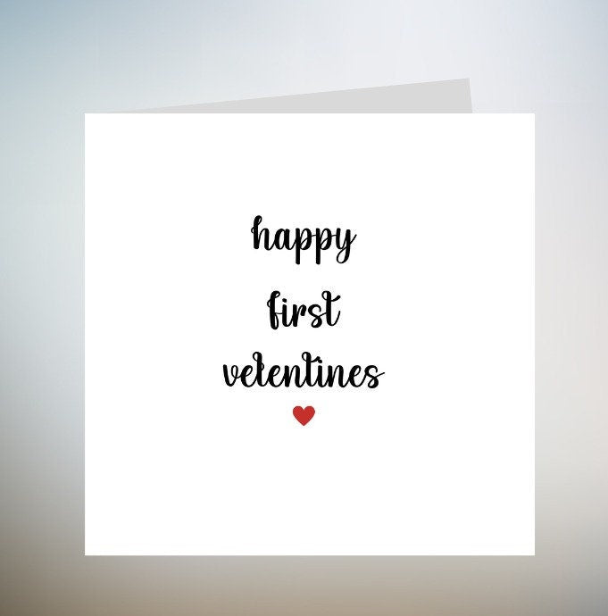 Boyfriend First Valentines Day Card, To My Boyfriend On Our First Valentines Together, 1st Valentine Card 6x6