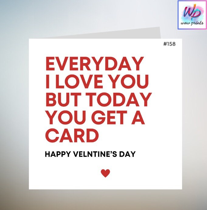 Funny Anniversary or Valentine's Day Card 6x6