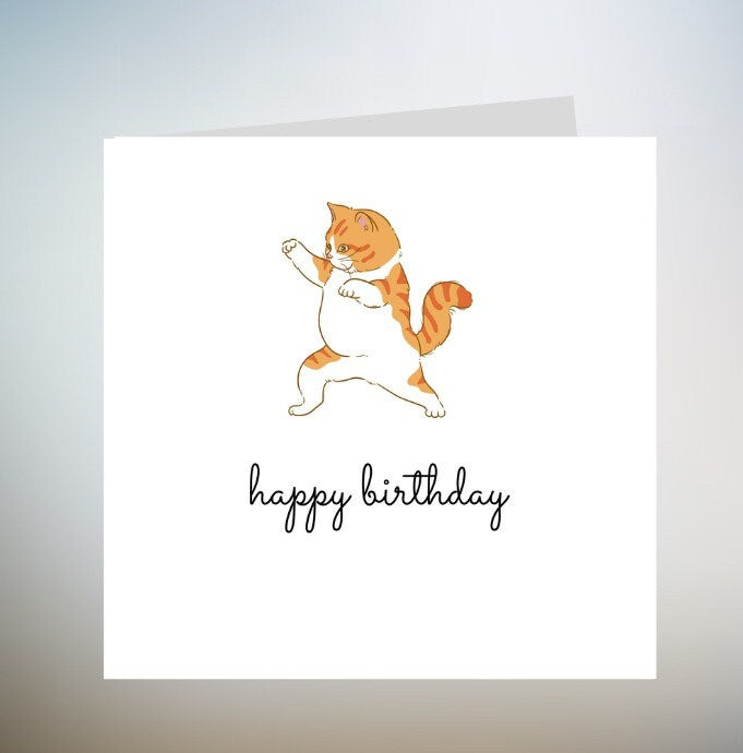 Tabby, Birthday Card from the Cat, Birthday Card for Cat Dad, Birthday Card for Cat Mum, Pet Card, From the Cat 6x6