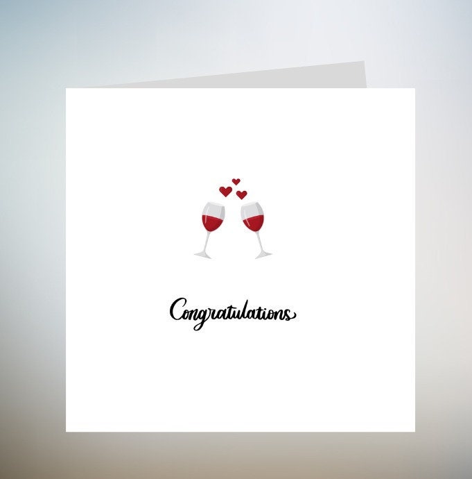 Congratulations Card | Option To Send Direct To Recipient | FREE Personalised Message | FREE Postage | 6x6