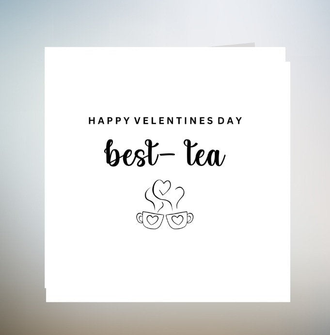 Best Friend Valentine Card For Her, Galentines Day Card For Best Friend, Happy Valentines Day Bestie Card, Funny Bestie Valentines Card 6x6