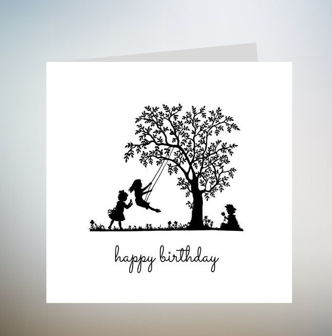 Childhood Friend Birthday Card , Friend Birthday Card, Personalised Birthday Card For Friend, Birthday Card For Best Friend, Card 6x6