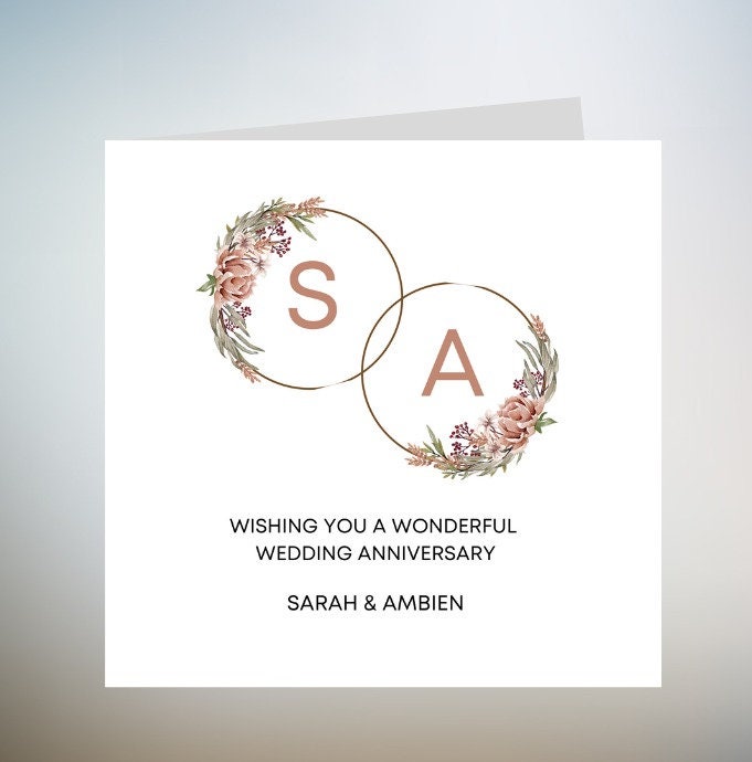 Happy Anniversary Card for husband or wife funny - love adore special 6x6