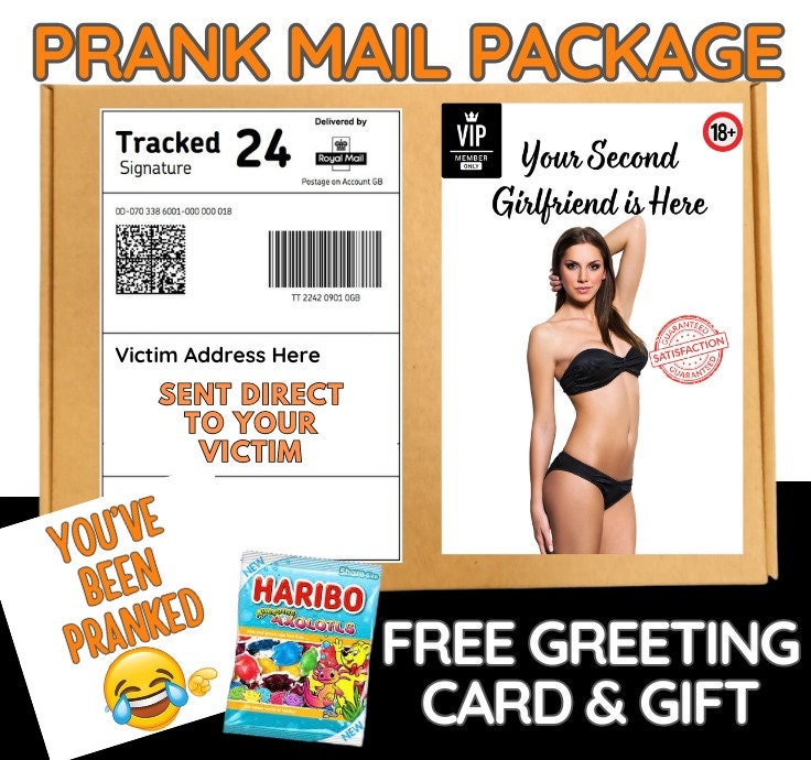 Prank Mail Package Your Doll  Directly to Victim by Post - Adult Joke Parcel Birthday Postal Gift Funny Gag Embarrasing Humour
