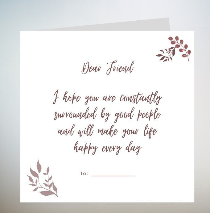 Thank You Card For Friend, Best Friend Thank You Card, Thank You For Being There When I Needed You The Most, Friendship Card 6x6