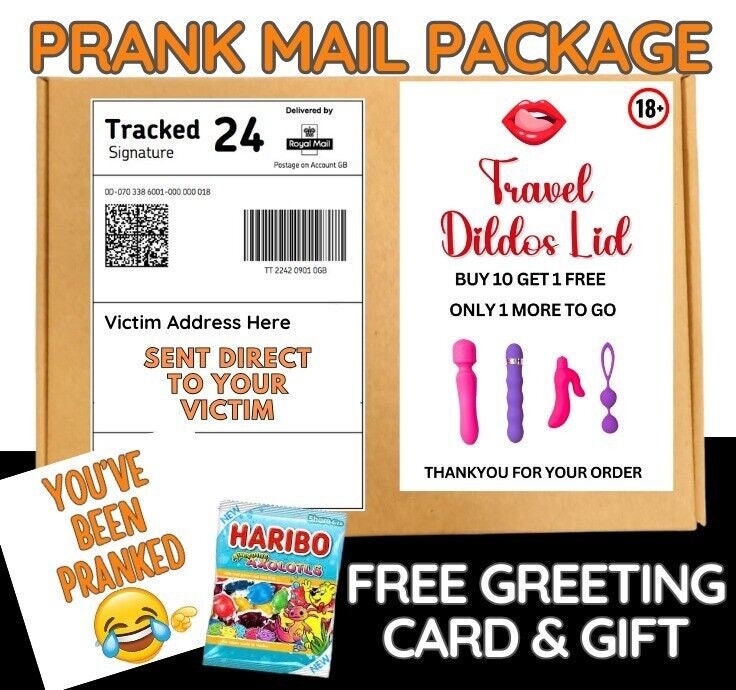 Prank Funny Travel Dil dos Li d Adult Joke free sweets card shock.