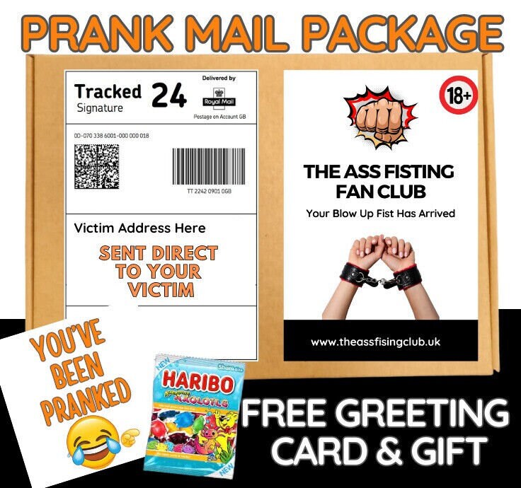 Prank The As s Fisting Fan Club Prank Package Adult Joke Birthday fun fast Post