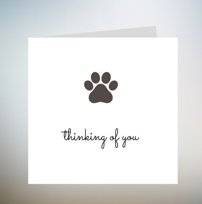 Personalised Pet Bereavement Card | Thinking of You | Rainbow Bridge | Loss Card | Sympathy Card | Condolences 6x6