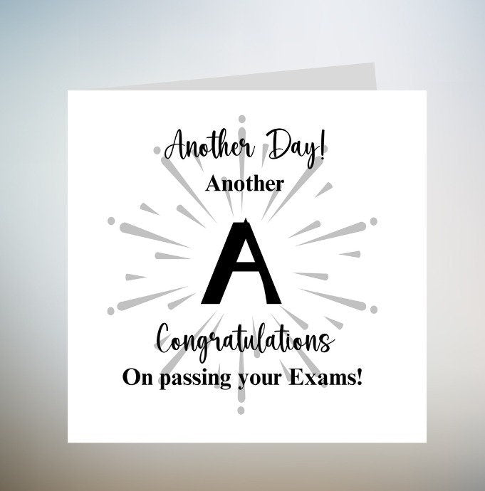 Congratulations for Passing your Exams Personalised Card, Well Done Greeting Card, Passed Exams 6x6