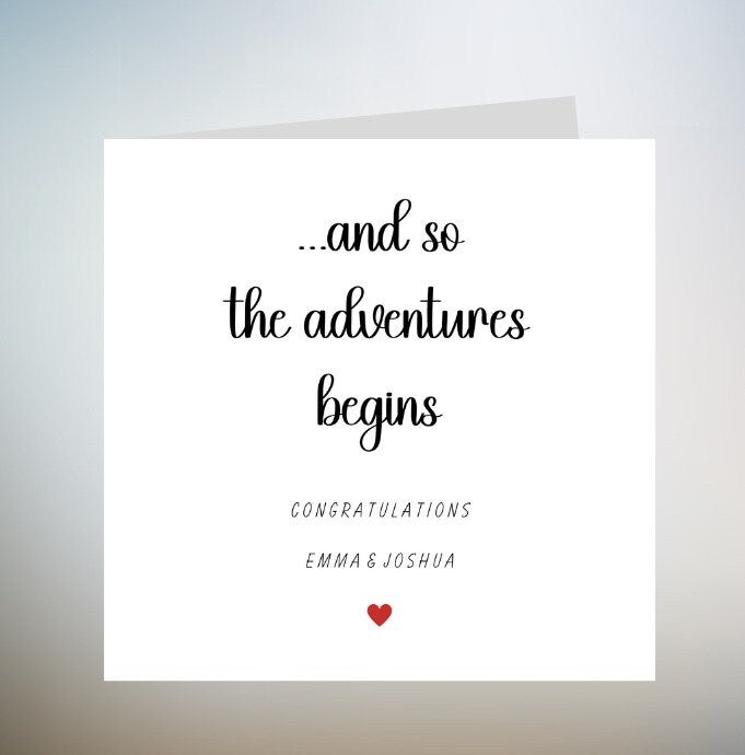 Personalised New Home Gift,Housewarming Card,New Adventures,New Memories 6x6