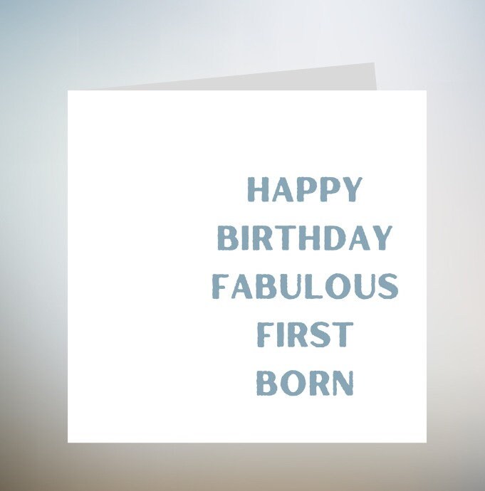 Son Birthday Card, First Born Birthday Card, Son Birthday Card, Birthday Card For Son, Son Birthday Gift, Funny Birthday Card Son 6x6