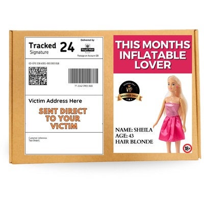 Prank Mail Package This month inflatable lover,Adult joke prank Sent directly to the victim