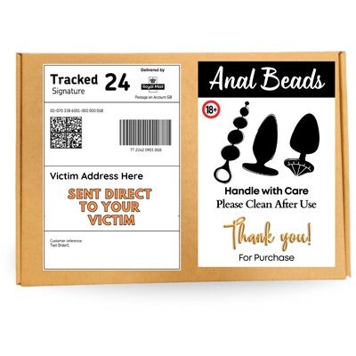 Prank Mail Package Ana l BEADS,Adult joke prank Sent directly to the victim