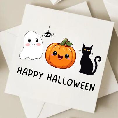 Happy Halloween Card - Personalised Happy Halloween Card - Halloween Card for Nan/Grandma/Auntie/Uncle 6x6