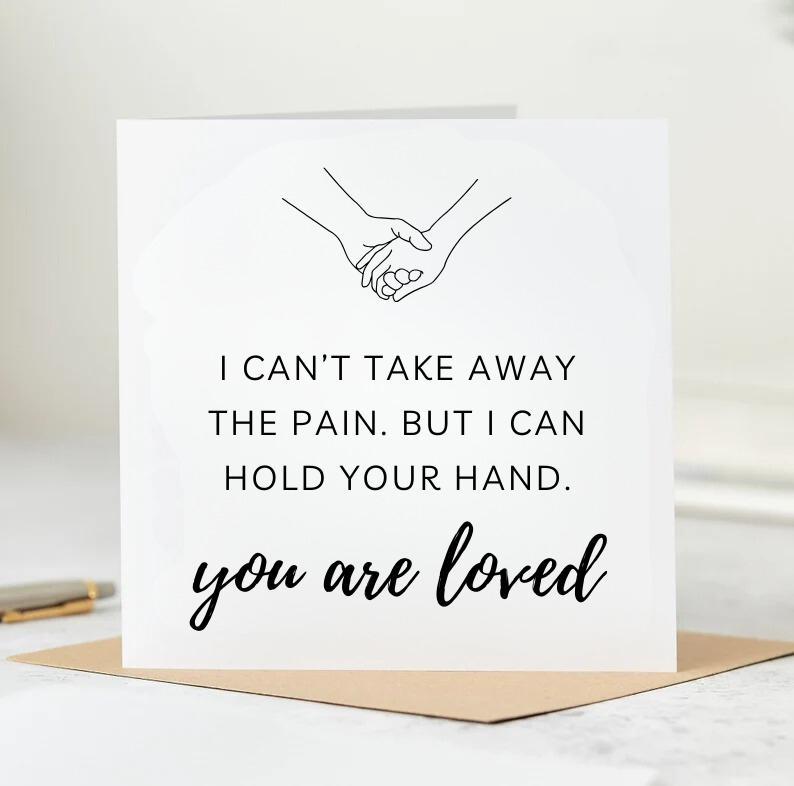 Thinking of You Card For Friend, Sympathy Gift, Stay Strong Card, Condolence Card, Sorry For Your Loss Card For Friend, Bereavement Card 6x6