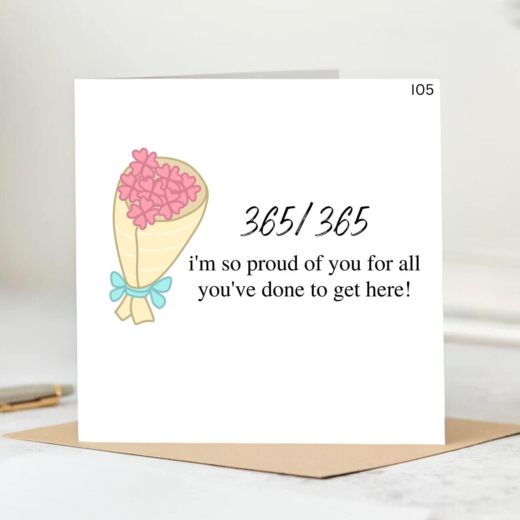 Proud of you Card, I'm so  proud of you Congratulations, Graduation, Exam Results, Driving Test, Greetings Card 6x6
