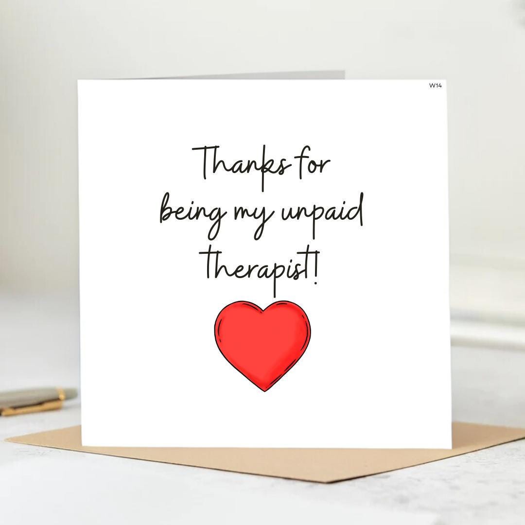 Card for friend Friendship Card  Birthday Card for Your True Friends for Best Friend Colleague Long distance Gift card Bestie 6x6