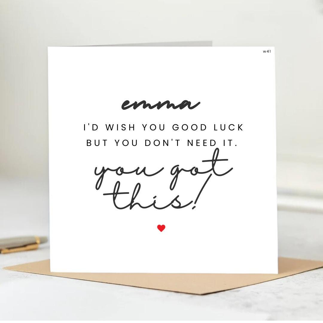 You Got This - Good Luck Card, Encouragement Card, Well Done Card 6x6