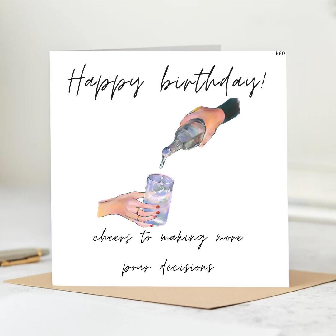 Whisky Card | Whisky Greeting Card | Whiskey Card | Whisky  | For Him | For Dad Happy birthday card 6x6 cheers card