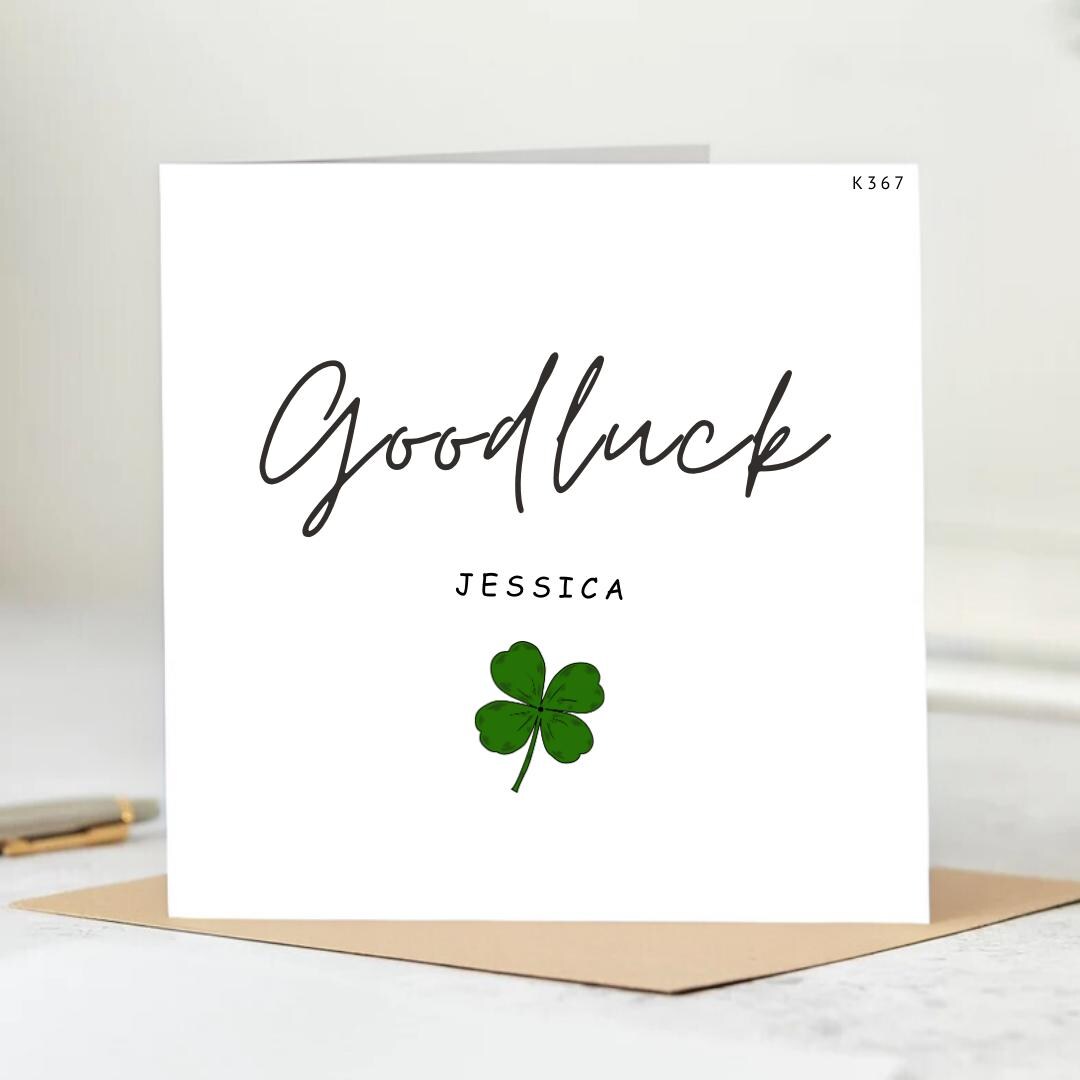 Good Luck First Day Of School Card,Personalised First Day Of School Gift, Happy 1st Day Of School, Back To School Good Luck,Nursery Card 6x6