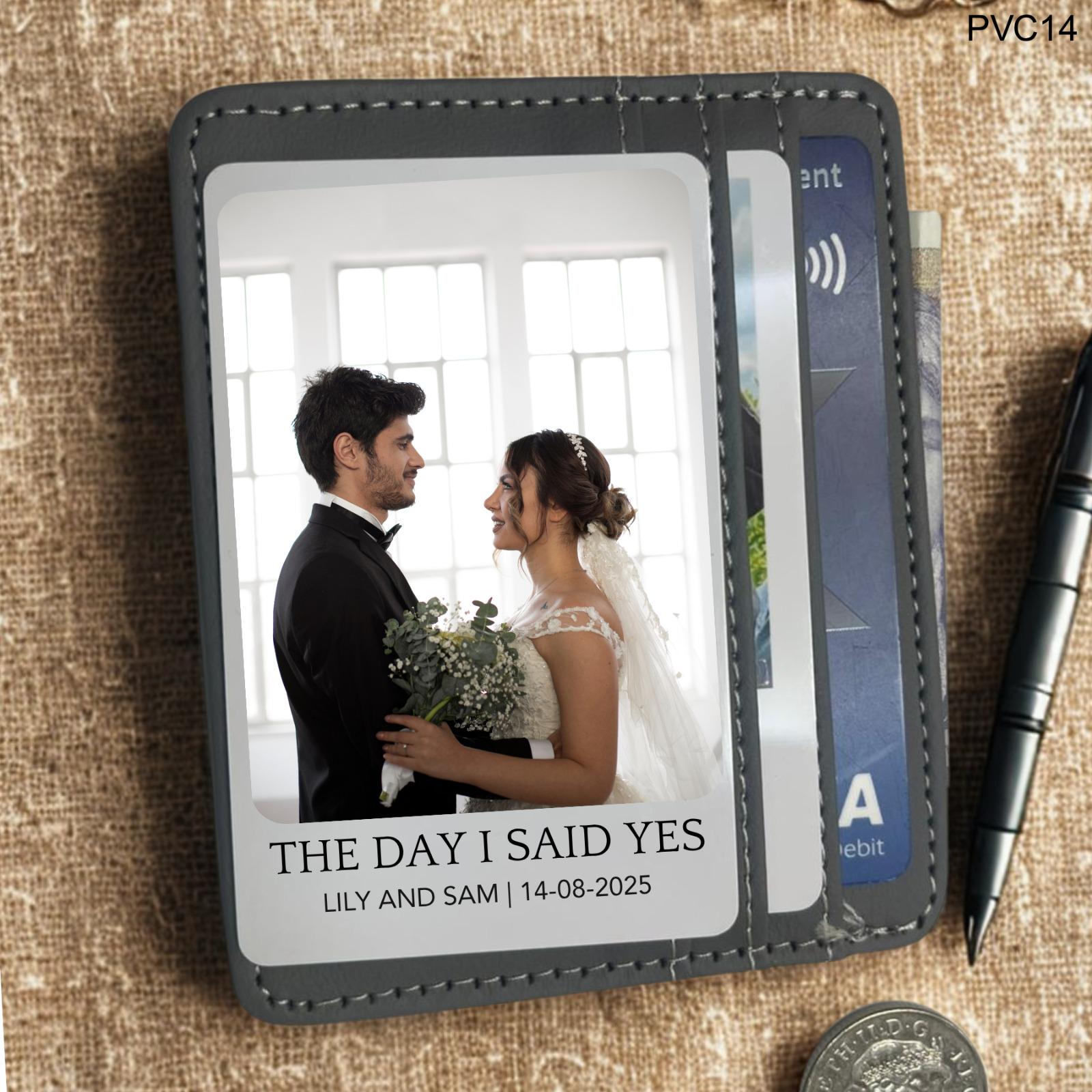 Personalized Photo Wallet Card: Custom PVC Keepsake Gift
