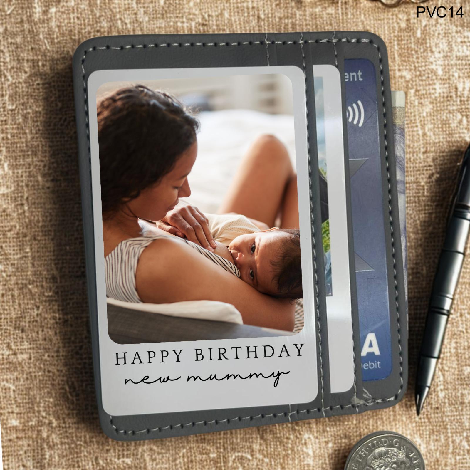 Personalized Photo Wallet Card: New Mom Keepsake Gift