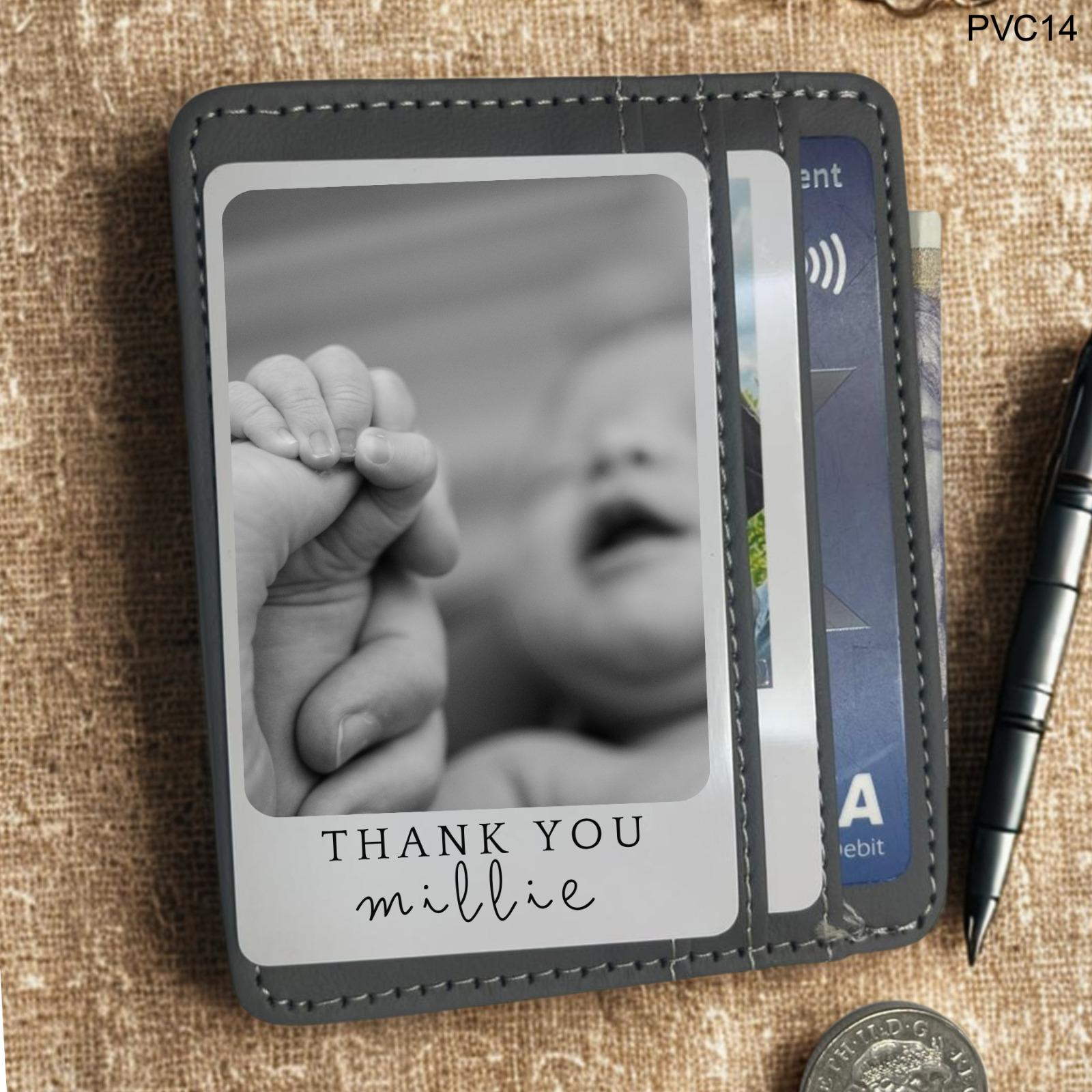 Personalized Photo Wallet Card: Custom PVC Keepsake Gift