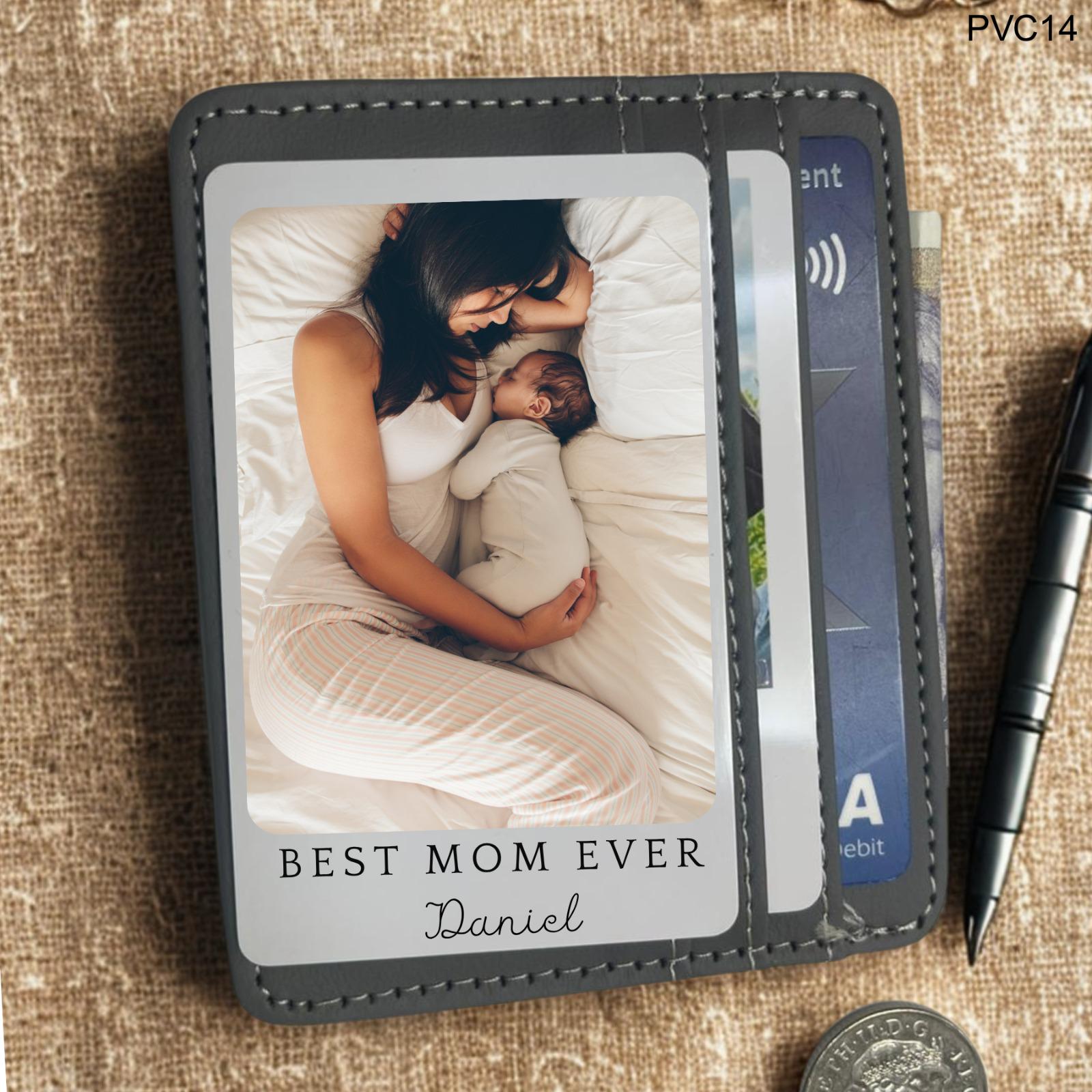 Personalized Photo Wallet Card Insert: Mother's Day Keepsake Gift