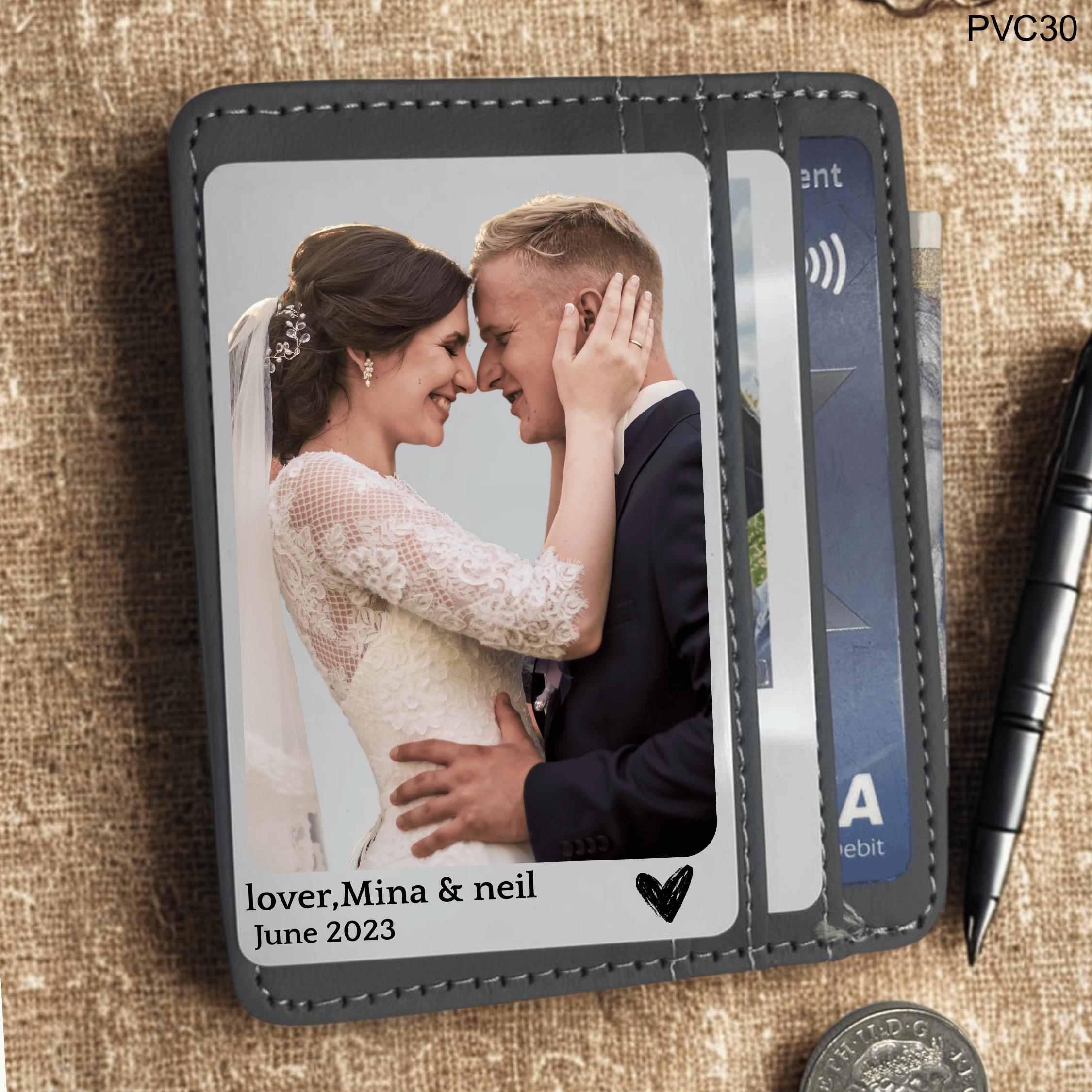 Personalized Photo PVC Wallet Card: Anniversary Keepsake