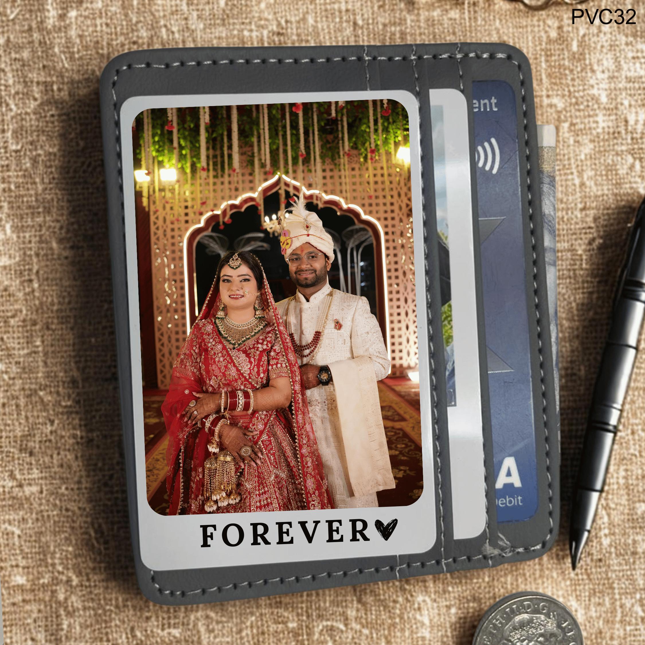 Personalized Photo PVC Wallet Card: Anniversary Keepsake Gift
