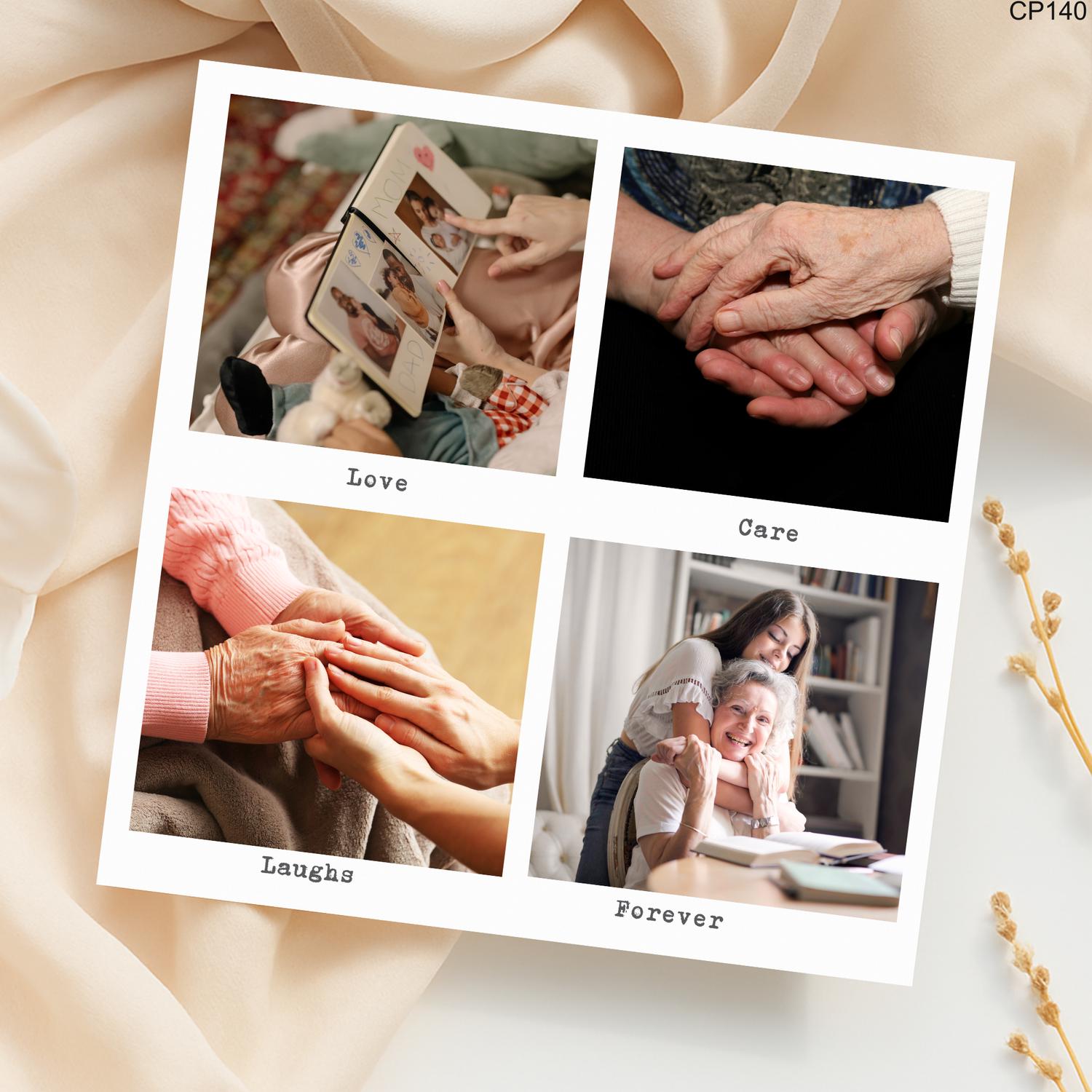 Personalized Grandparent Photo Card: Handmade Family Keepsake
