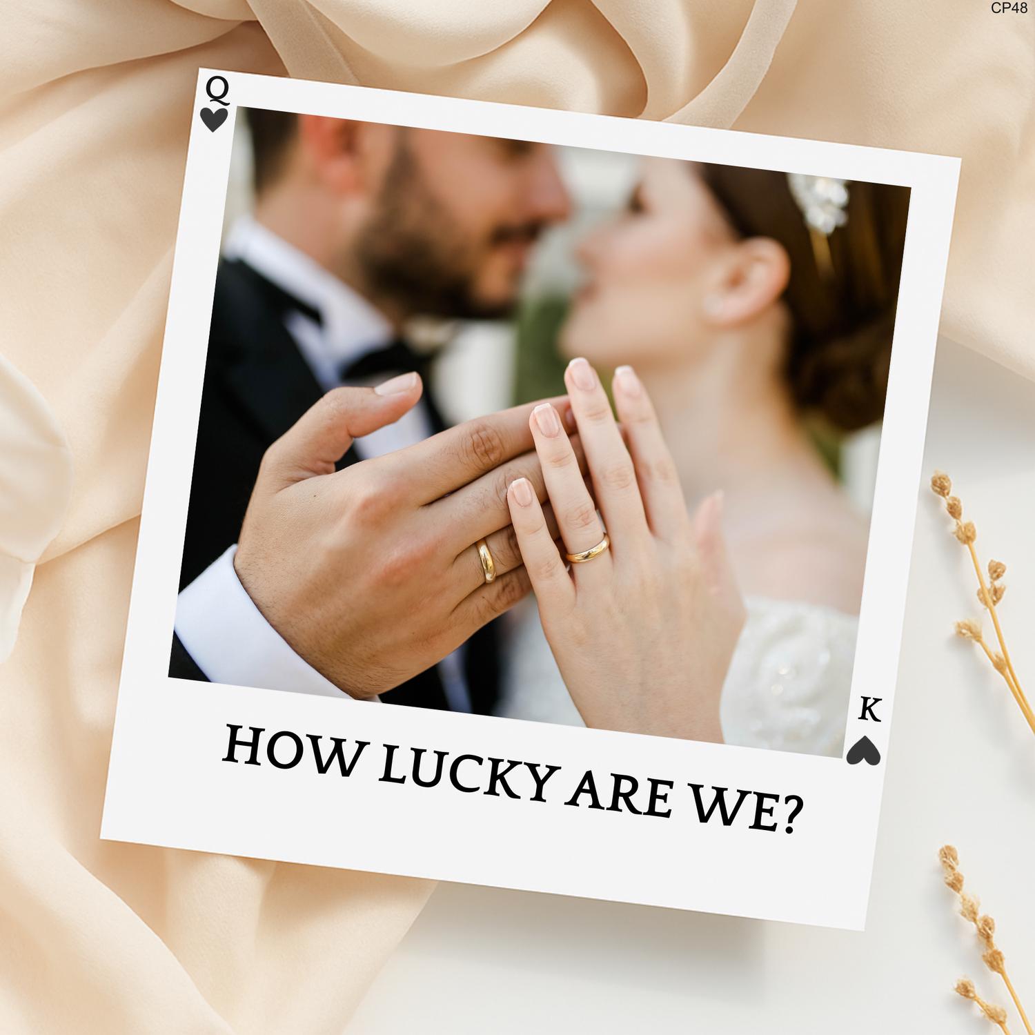 Custom Wedding Photo Card: Personalized Couple Keepsake