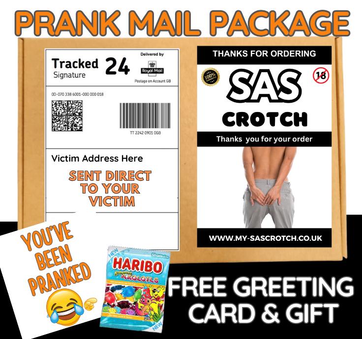 Funny Prank Mail Package: Adult Gag Gift with Greeting Card