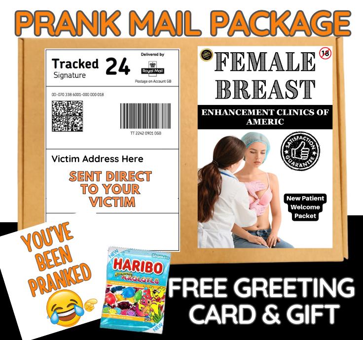 Funny Prank Mail Package: Gag Gift for Friends - Sent Anonymously