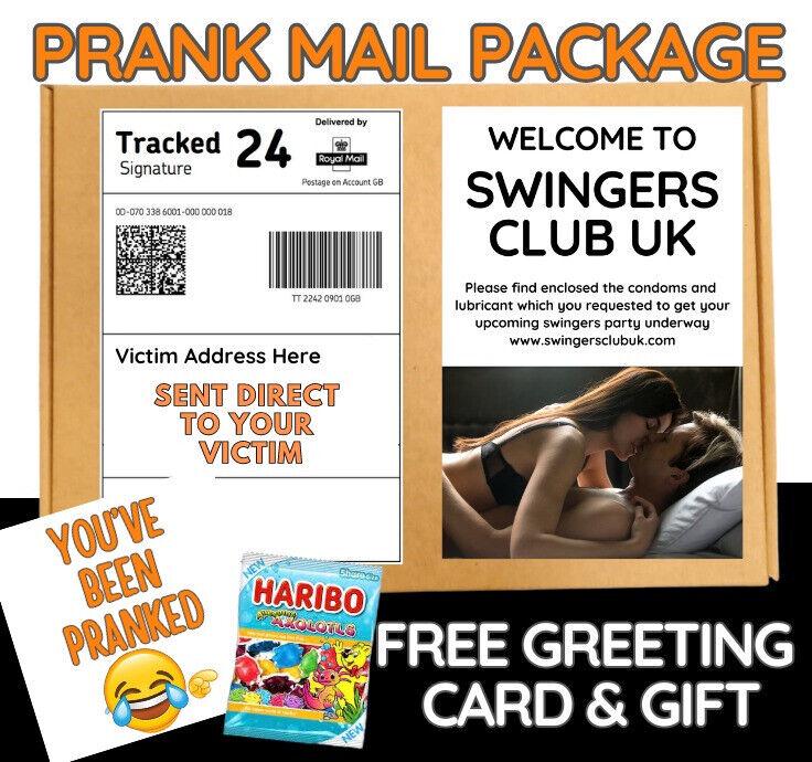 Hilarious Prank Mail Package: "Swingers Club" Gag Gift