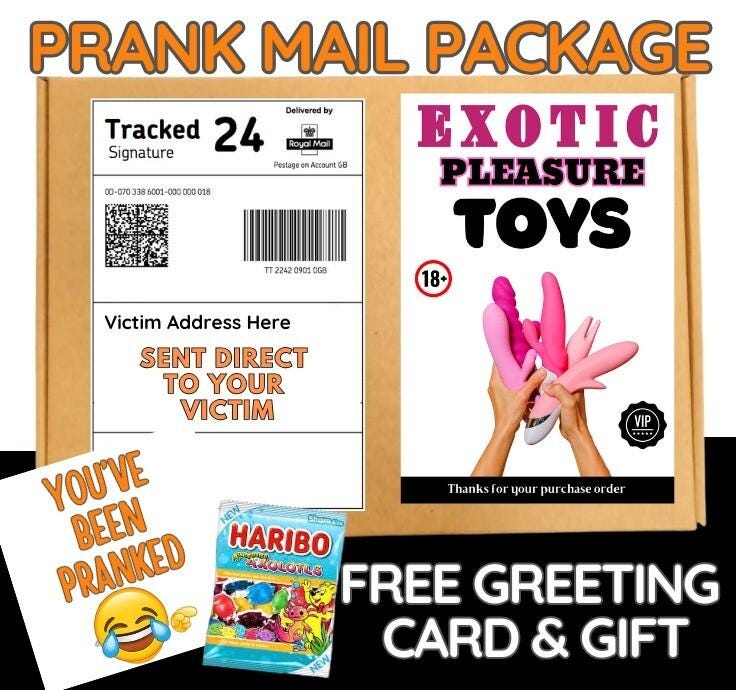 Hilarious Prank Mail Package: Adult Joke Gag Gift