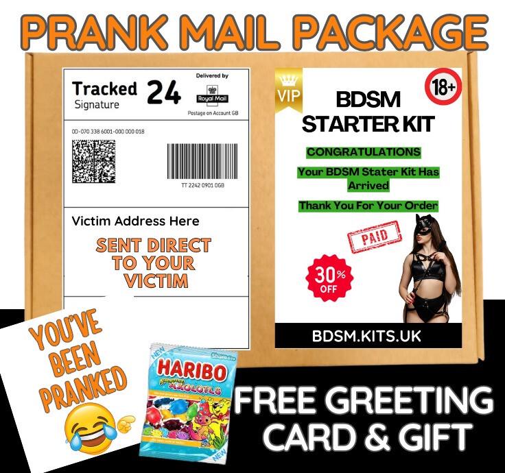 Hilarious Prank Mail Package: Funny Gag Gift Starter Kit