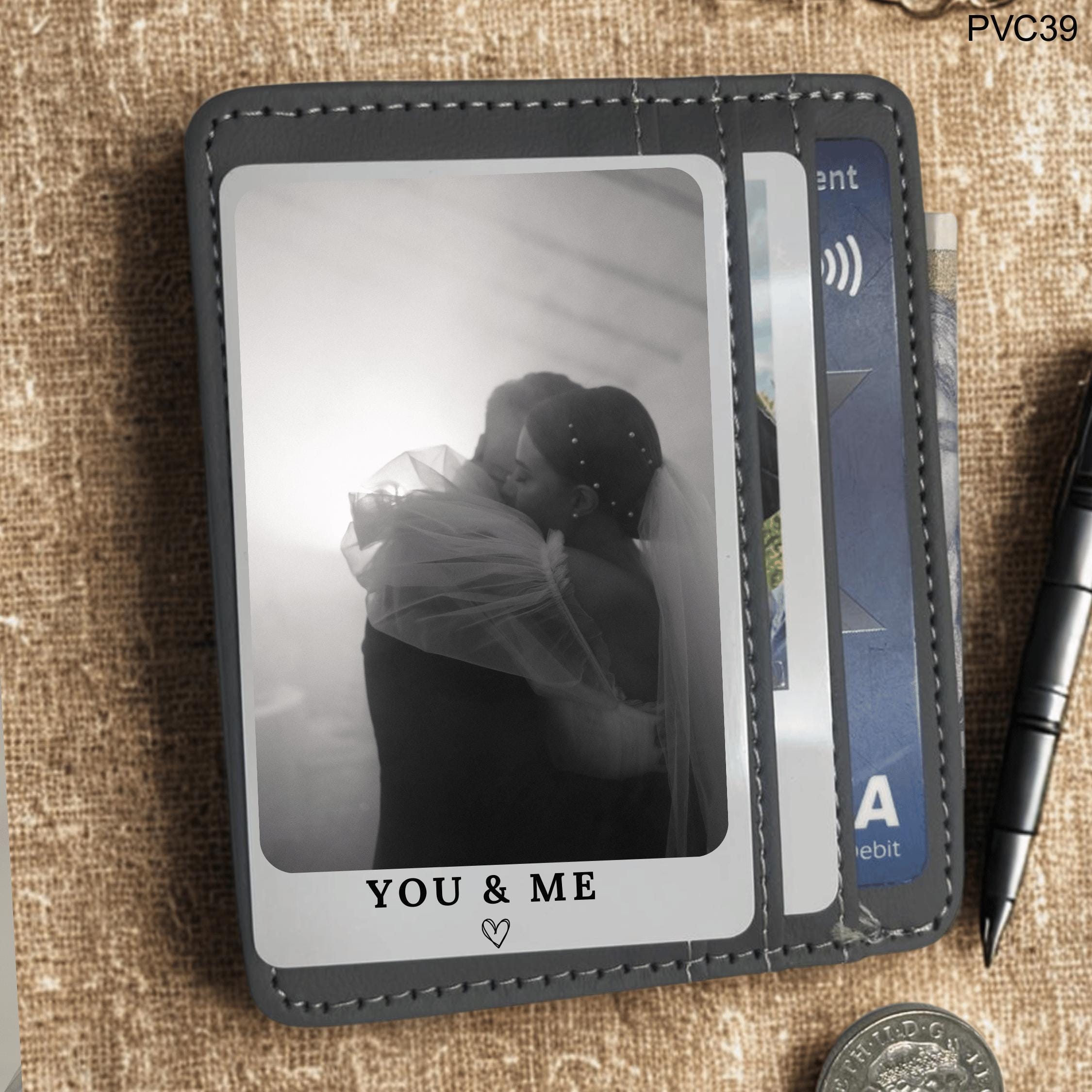 Personalized Photo Wallet Card: PVC Anniversary Keepsake