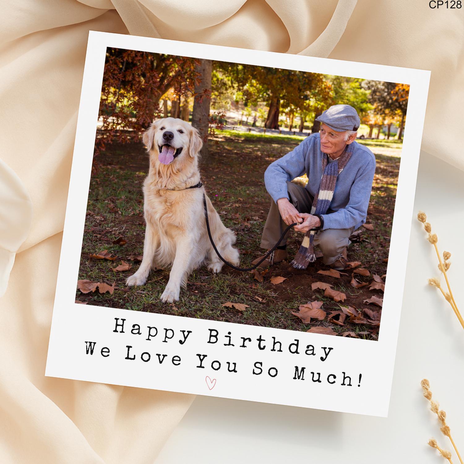 Personalized Dog Photo Birthday Card: Heartfelt Pet-Inspired Greeting