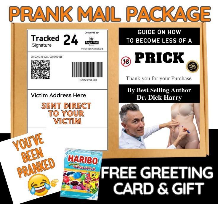 Prank Mail Gag Gift: Funny Self-Help Joke Box - Sent Anonymously
