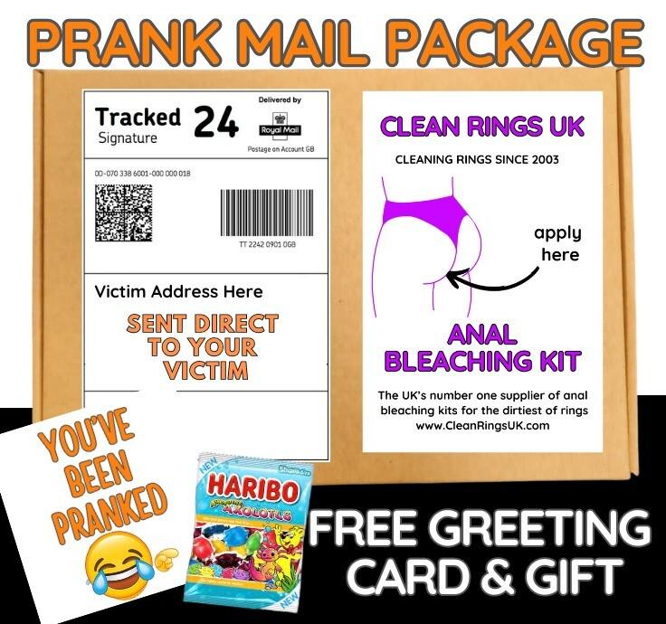 Hilarious Prank Mail Package: Adult Gag Gift with Candy & Card