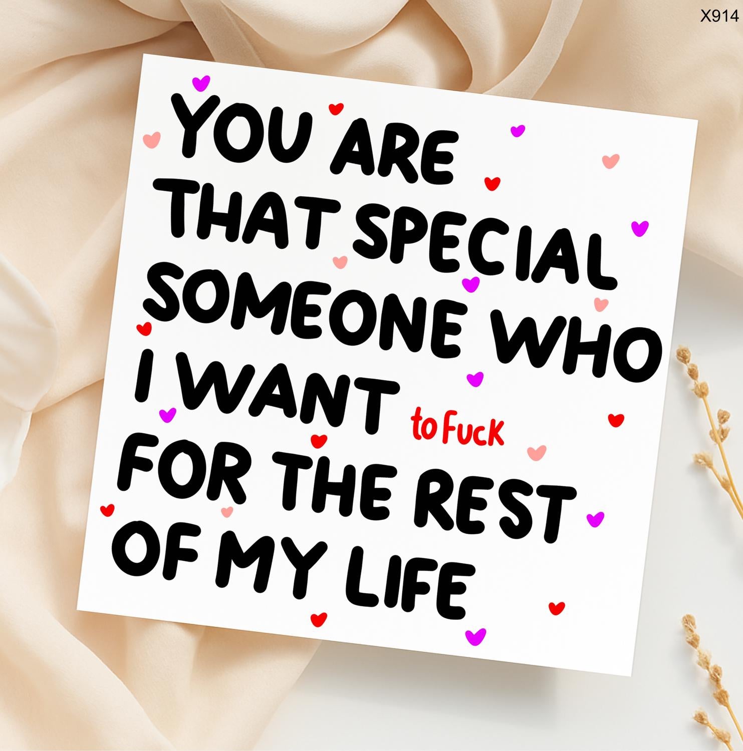 You Are That Special Someone I Want to F*ck for the Rest of My Life -Naughty Anniversary Card | Funny Birthday Card for Him/Her